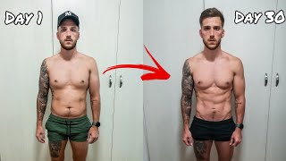 1 Month body transformation  How to lose body fat [upl. by Abihsat]