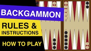 Rules of Backgammon EXPLAINED  How to Play Backgammon [upl. by Nani363]