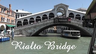 VENICE Rialto Bridge walk on bridge and view from boat [upl. by Sihun]