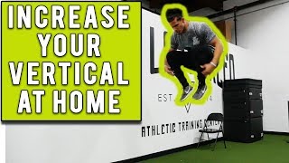 3 EXERCISES TO INCREASE YOUR VERTICAL AT HOME [upl. by Teerpnam]