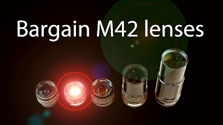 Bargain vintage lenses in M42 mount  best value performers from wide angle to telephoto [upl. by Alduino]