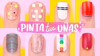 8 IDEAS PARA PINTAR TUS UÑAS ❤️FACILES  Tutoriales Belen [upl. by Notserp149]