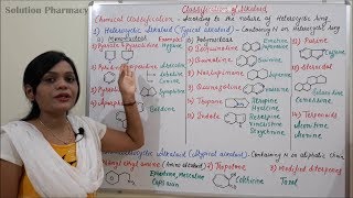 Class 49  Alkaloid Part 05  Types of Alkaloids  Classification of Alkaloids Parts 03 [upl. by Sitruc522]