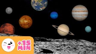 The SOLAR SYSTEM for kids  From planet to planet  Compilation [upl. by Nodle236]