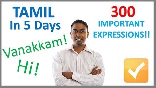 Learn Tamil in 5 Days  Conversation for Beginners [upl. by Aela]