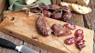 homemade Italian CACCIATORINI SALAMI DIY [upl. by Nelehyram360]