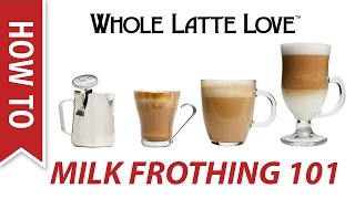 Milk Frothing for Beginners [upl. by Odnomyar]