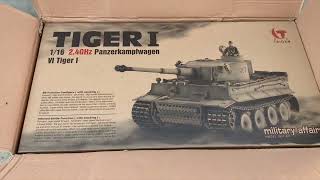 Taigen 116 RC Tiger Tank 1 Late Version Unboxing  TankUMuch [upl. by Adnovay]