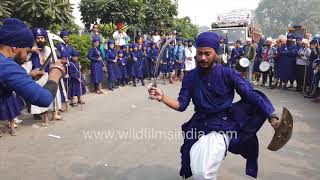 Warrior clan  Sikhs show off their martial skills in Gatka [upl. by Monte]