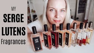 SERGE LUTENS COLLECTION 9 Fragrances  TheTopNote sergelutens perfumecollection [upl. by Esoj250]