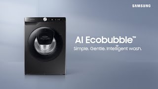 Samsung AI Ecobubble™ Washing Machine Simple Gentle Intelligent Wash [upl. by Vassaux244]