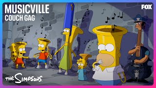 The Simpsons  quotMusicVillequot Couch Gag [upl. by Calendra]