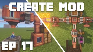 Minecraft Create Mod Tutorial  Fluids Pump and Pipes Ep 17 [upl. by Janaye173]