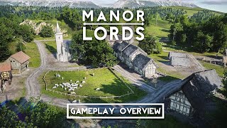 Manor Lords  Gameplay Overview  Medieval RTSCitybuilder [upl. by Esekram]