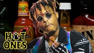 Juice WRLD Eats Spicy Wings LIVE  Hot Ones [upl. by Furr]