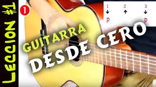 Leccion 1  Aprende Guitarra DESDE CERO [upl. by Anatollo]