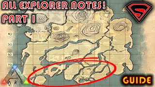 ARK SURVIVAL EVOLVED THE ISLAND ALL EXPLORER NOTES PART 1 [upl. by Anniram]