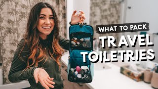 TRAVEL TOILETRIES  What To Pack  Hacks amp Tips [upl. by Leidag]