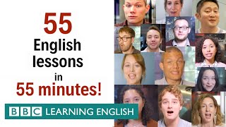 BOX SET 55 English lessons in 55 minutes Grammar amp Vocabulary Megaclass [upl. by Airetnahs]