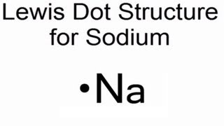 Lewis Dot Structure for Sodium Na [upl. by Christabelle]