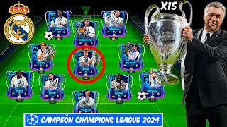 🏆 Creamos amp Usamos al REAL MADRID CAMPEON de la CHAMPIONS LEAGUE 2024 en FC Mobile  Frank [upl. by Grete]