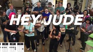 Hey Jude  Beatles Ukulele PlayAlong Chords amp Lyrics [upl. by Uri]