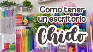 Cómo tener un escritorio HERMOSO 💚🐛 Inspiración para limpiar y ordenar [upl. by Eedyak971]