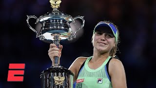 Sofia Kenin tops Garbine Muguruza for first Grand Slam title  2020 Australian Open Highlights [upl. by Akiret]