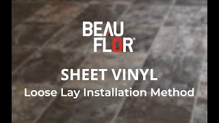 How to loose lay sheet vinyl flooring [upl. by Ahsienel245]