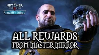 The Witcher 3 Wild Hunt  Hearts of Stone  All rewards from Master Mirror [upl. by Naloc]