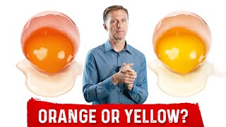 Egg Yolks Orange or Yellow – Pasture Raised Eggs vs Factory Farm Eggs – Which is Better – DrBerg [upl. by Alenas399]