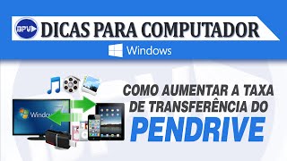 Como aumentar a taxa de transferência do pendrive [upl. by Yuu]