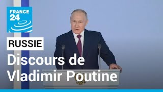 REPLAY  Discours de Vladimir Poutine devant la Nation • FRANCE 24 [upl. by Wilkison]