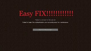 HOW TO FIX quotauthentication servers are Currently down for Maintenancequot New 2021 [upl. by Adnoryt663]