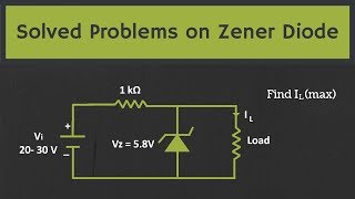 Solved Problems on the Zener Diode [upl. by Celka502]