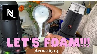 How To Foam Milk With Aeroccino 3 Make Coffee With Foam Tips amp Tricks  Easy Foamed Latte Recipe [upl. by Bond]