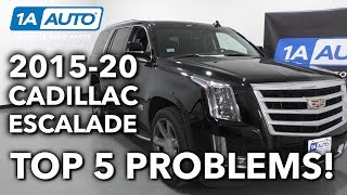 Top 5 Problems Cadillac Escalade SUV 4th Generation 201520 [upl. by Ayanaj]