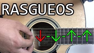 APRENDE RASGUEOS DE GUITARRA LOS MAS FACILES [upl. by Adnert]