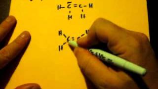 Lewis Dot Structure of CH2CH2 Ethene [upl. by Owens964]