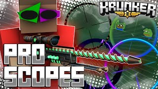 HOW TO GET PRO SNIPER SCOPES FOR KRUNKER Using Custom Scopes [upl. by Demodena]