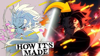 The Secret Behind Demon Slayers Animation  VISUALS BREAKDOWN [upl. by Harl]