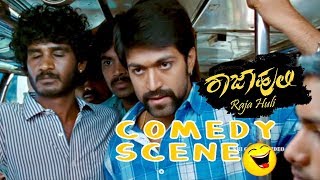 Rajahuli comedy scenes in bus chikkanna kannada comedy  Rajahuli Movie  Kannada Comedy Scenes [upl. by Oliviero]