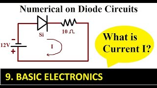 Diode Circuits Numerical 1  BASIC ELECTRONICS [upl. by Nerej207]