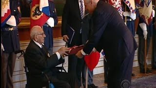 WWII hero honored for saving children from Nazis [upl. by Garin]