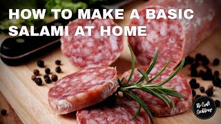 How to make a Simple Salami at home  EASY FOOLPROOF RECIPE [upl. by Sasnak]