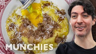 Egg Yolk Raviolo with Truffles  How To [upl. by Jary612]