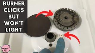 Fix a Stove Top Burner That Clicks But Won’t Light [upl. by Adierf572]