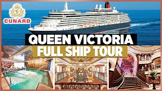 Cunard  Queen Victoria FULL Ship Tour [upl. by Mozes189]