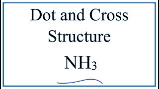 DotandCross Structure for NH3 Ammonia [upl. by Shirl]