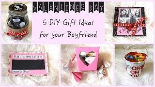 5 DIY Gift Ideas for Your Boyfriend [upl. by Salkcin]